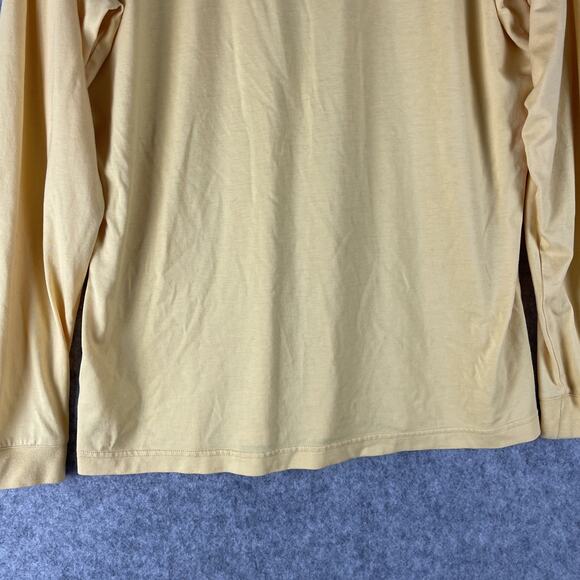 Son Of A Tailor T-Shirt Mens Large Yellow Organic Cotton Crew Neck Long Sleeve - Picture 11 of 12